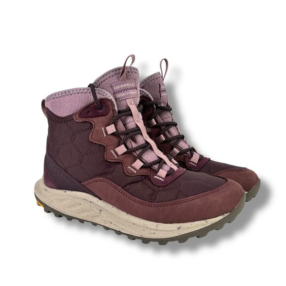 Merrell Antora 3 Thermo Mid Waterproof Hiking Boots Womens Size 6 Purple - Picture 1 of 9
